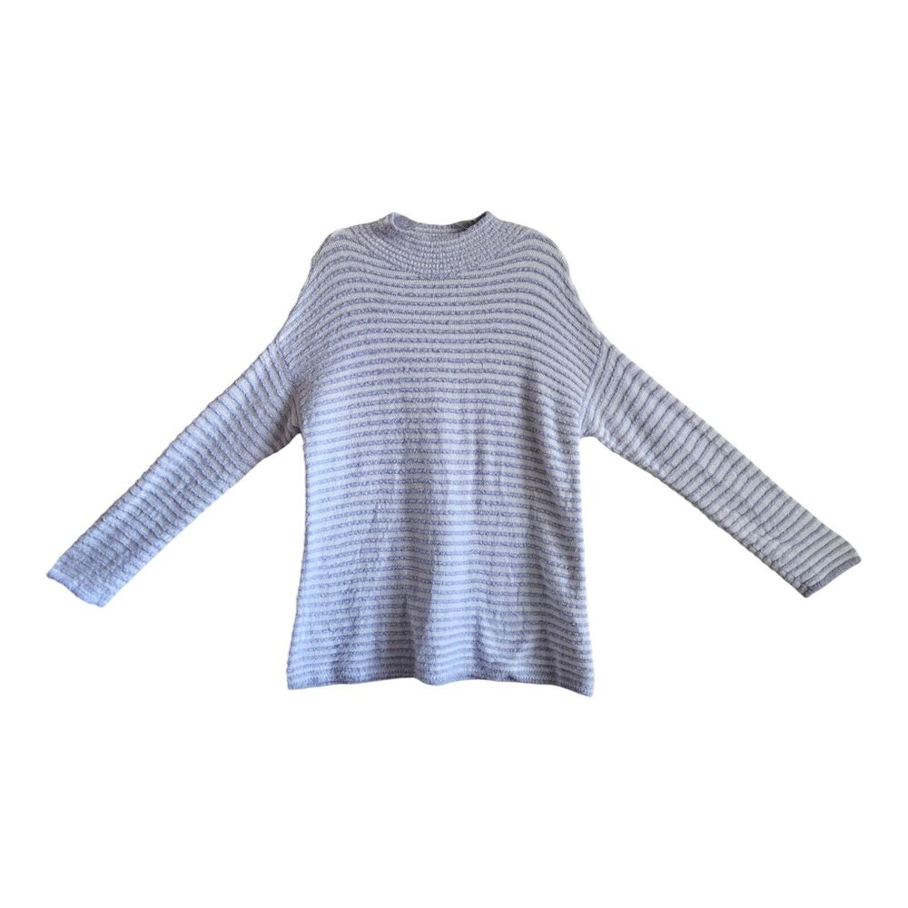 CHICO'S Zenergy 2 Women's 12 14 Tunic Sweater Soft Comfy Lavender 40"